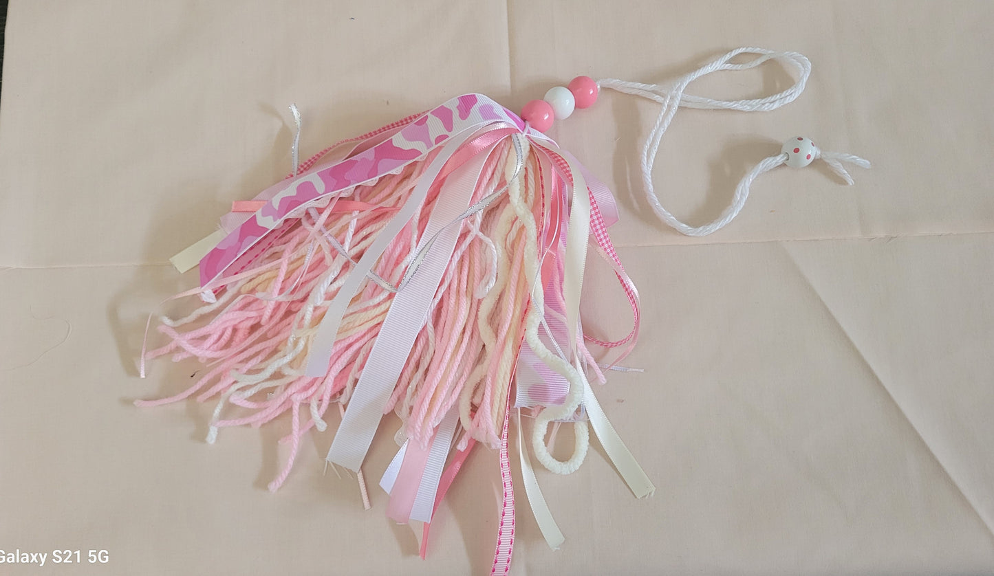 Pink and White Camouflage Bible Tassel