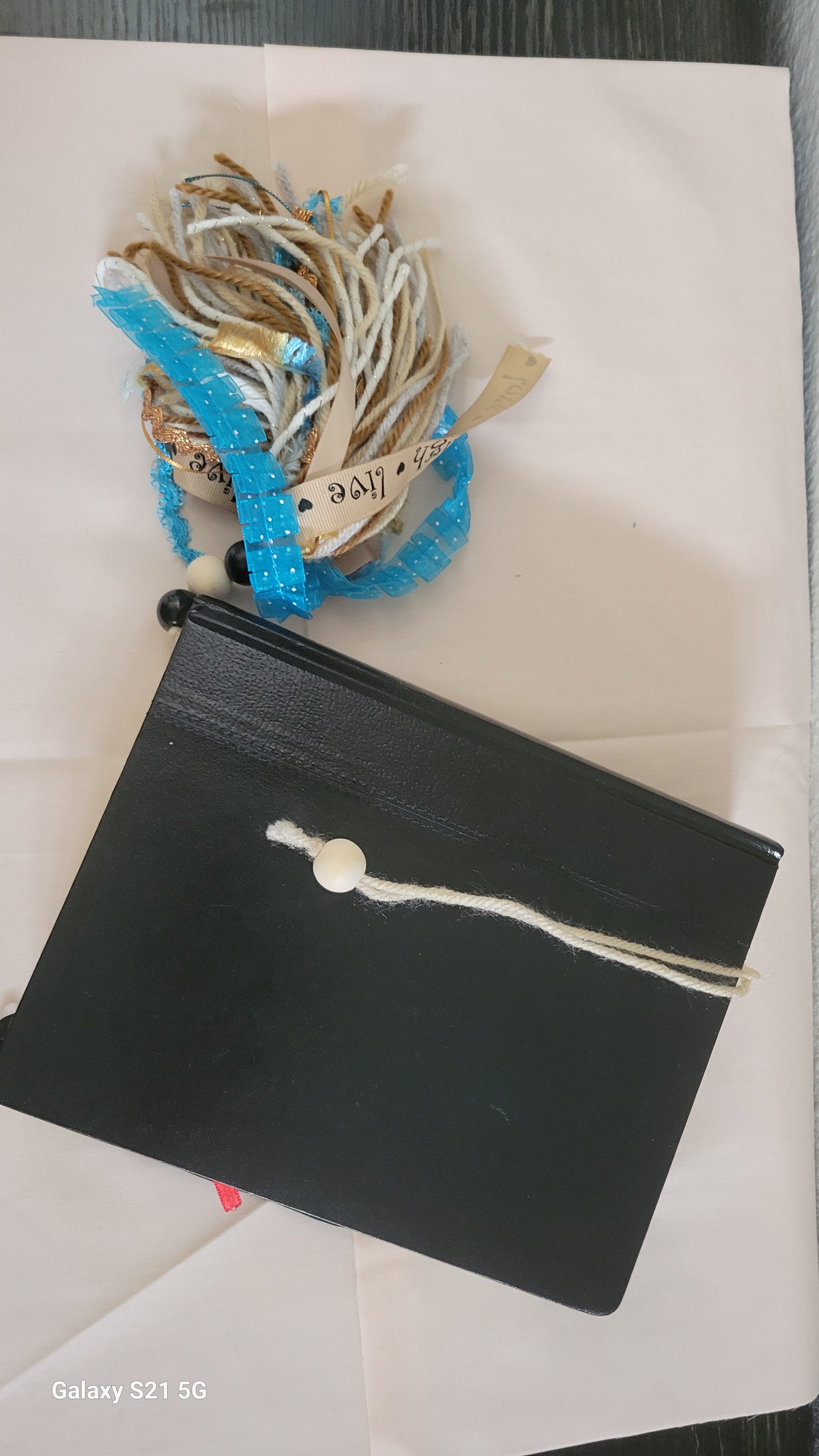 “Live • Love • Laugh” Bible Tassel – Blue & Earth Tones