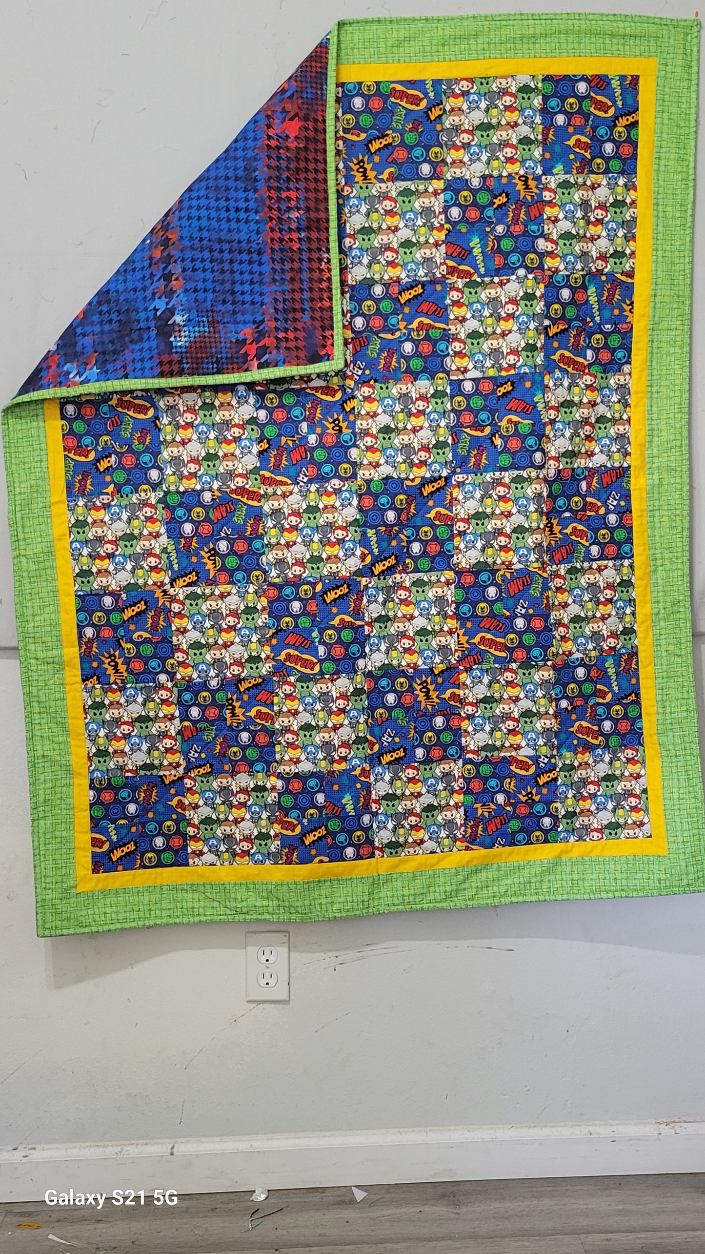 Superhero quilt