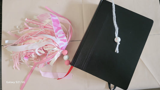 Pink and White Camouflage Bible Tassel