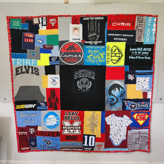 Custom tshirt quilt - lap size