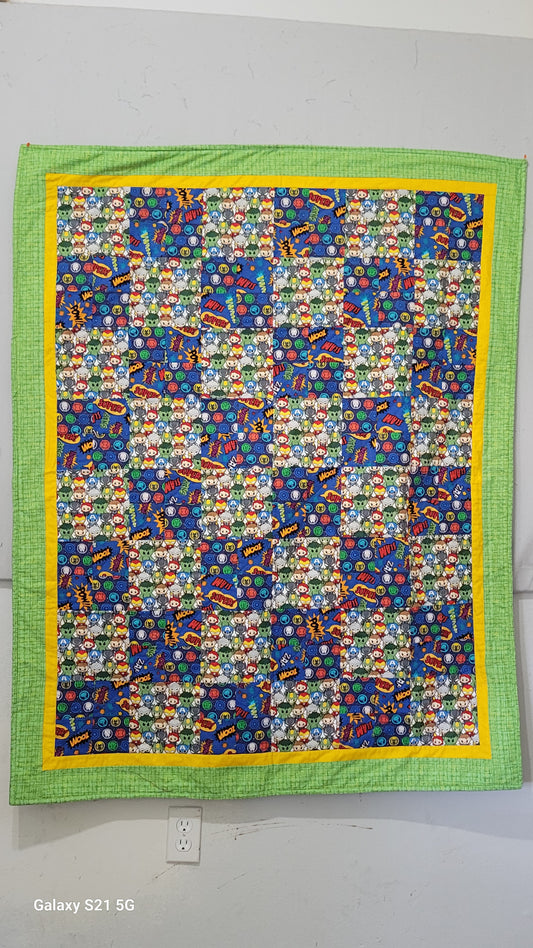 Superhero quilt